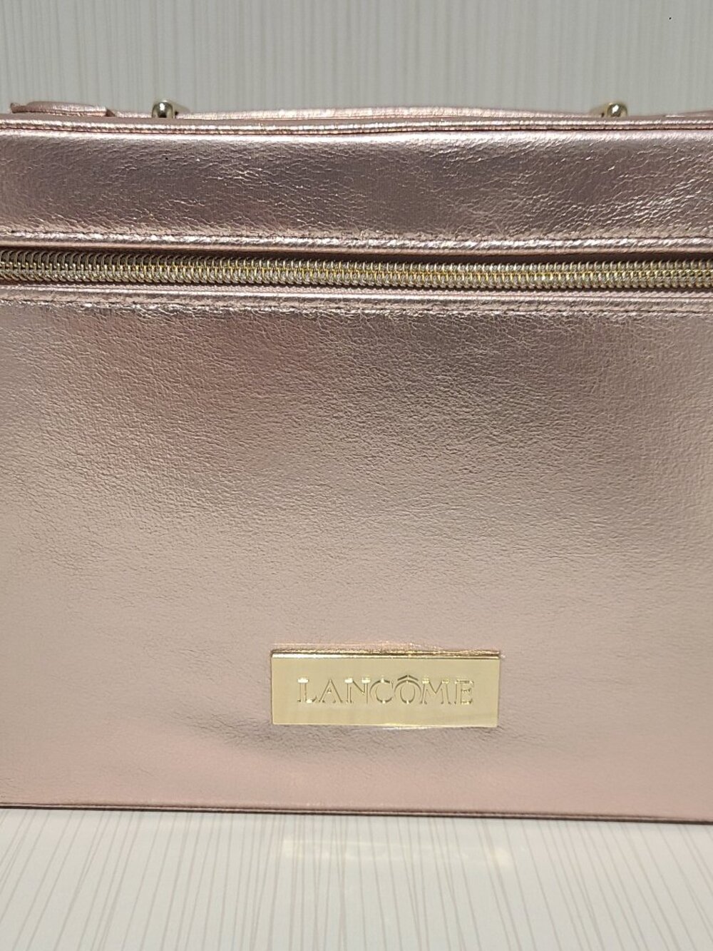Lancome Full Size Zipper Top Makeup Travel Bag from 2025 Christmas Set